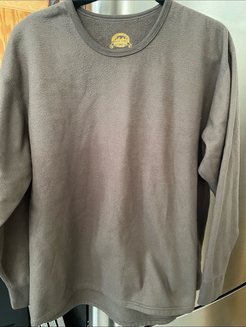 Cabela's Men's Dark Brown Crewneck Fleece Pullover